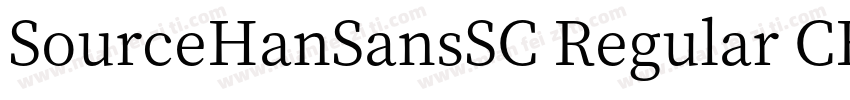 SourceHanSansSC Regular CB字体转换